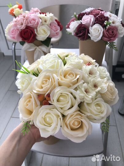 Мыльный букет к 8 марта