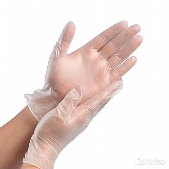 Перчатки виниловые