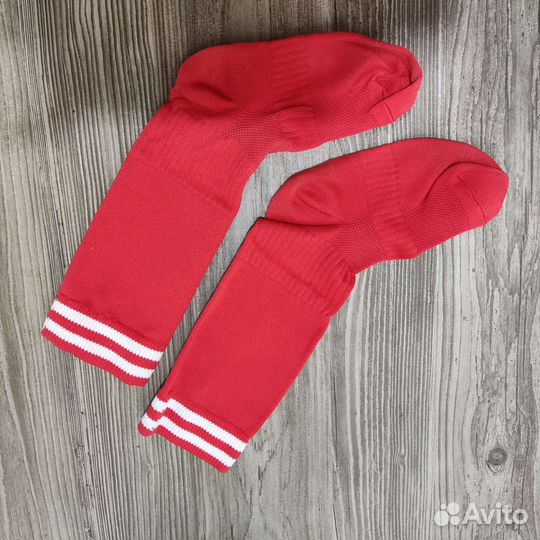 Гольфы футбольные размер S 35-38 красные