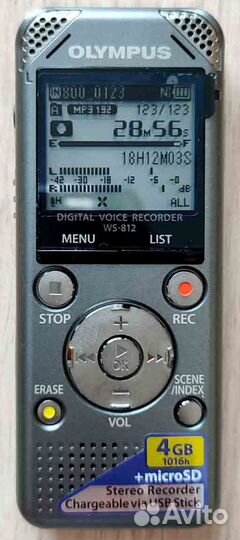 Диктофон Olympus WS-812 4 Gb