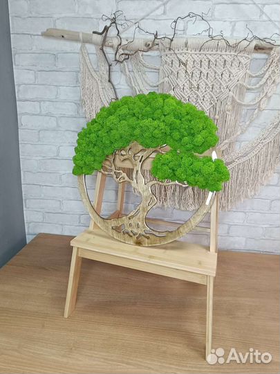 Панно из стабилизированного мха в наличии