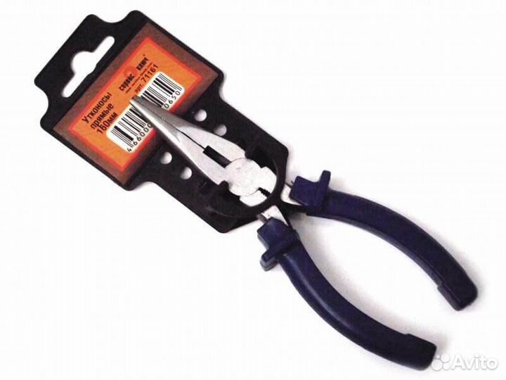 Утконосы прямые 160мм (с синими ручками)