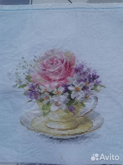 Картина вышитая крестом ручная работа
