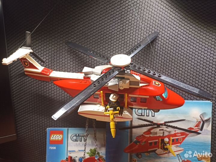 Lego City (Лего Сити) 7206 Пожарный вертолёт