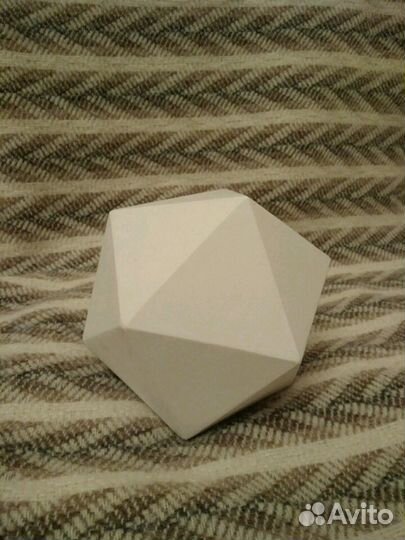 Икосаэдр гипсовый 9 см