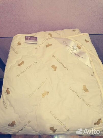 Одеяло евро, из овечьей шерсти