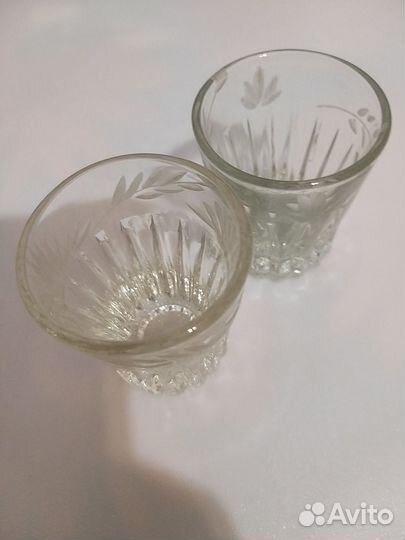 Рюмки стопки, граненые стаканы СССР