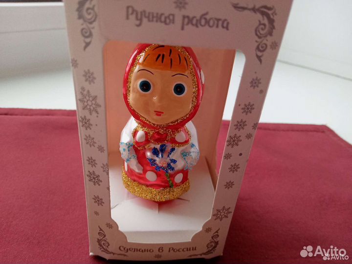 Ёлочная игрушка из стекла 