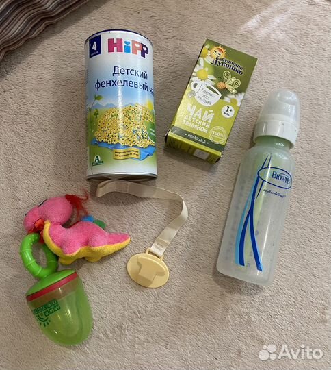 Чай Хипп, бутылка доктор, держатель для соски