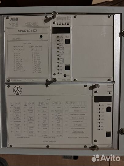 Микропроцессорный терминал защиты ABB Spac 801 c3