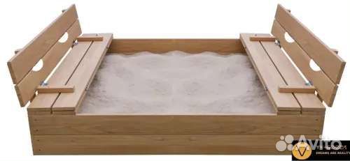 Детская песочница с крышкой