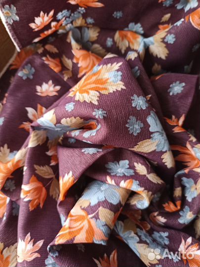 Отрез ткани СССР. Ацетатный шелк