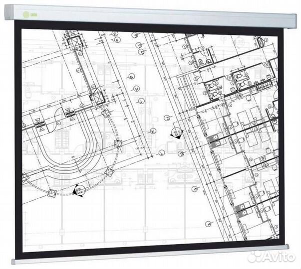 Экран рулонный Cactus Wallscreen CS-PSW-104X186 MW