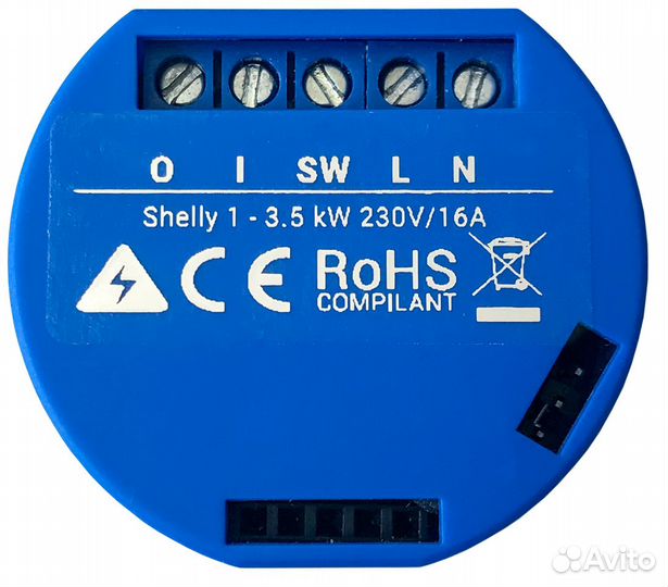 Wi-Fi реле 16А Shelly1