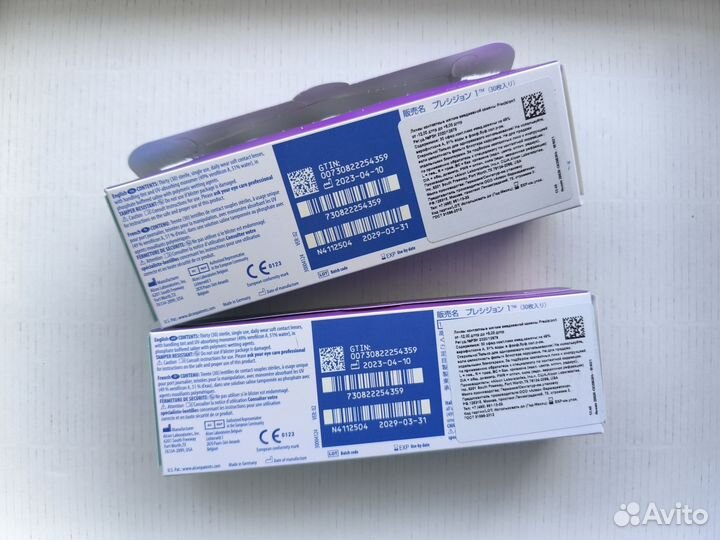 Контактные линзы precision1, -4.50, однодневные