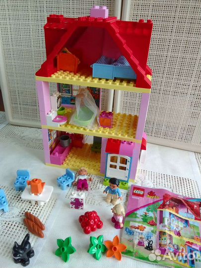 Lego duplo. Поезд, домик, пожарные