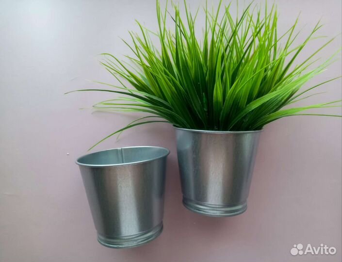 Кашпо для цветов IKEA металл