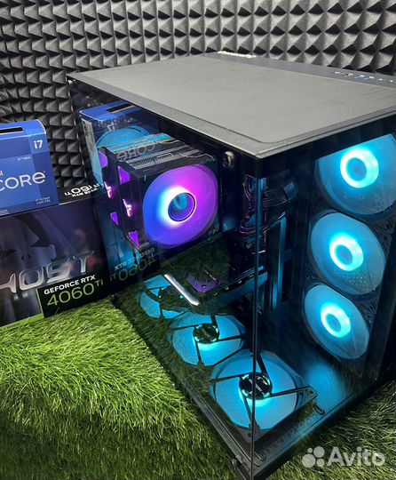 Игровой пк Core i7-12700F/RTX4060Ti/B760/32gb DDR5