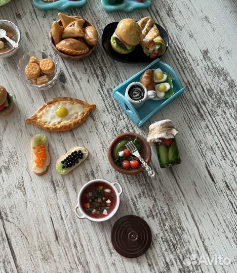 Мини еда для кукол из полимерной глины