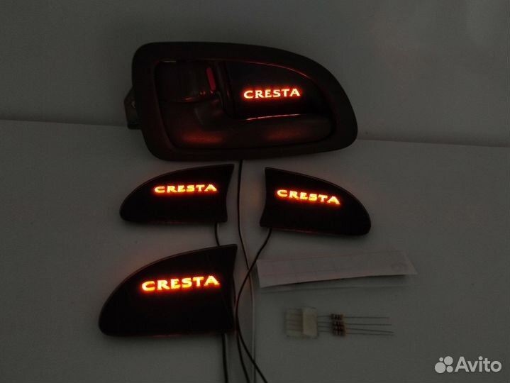Led подсветка дверных ручек салона Toyota Cresta