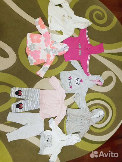 Пакет вещей на девочку от 0 до 18 месяцеа