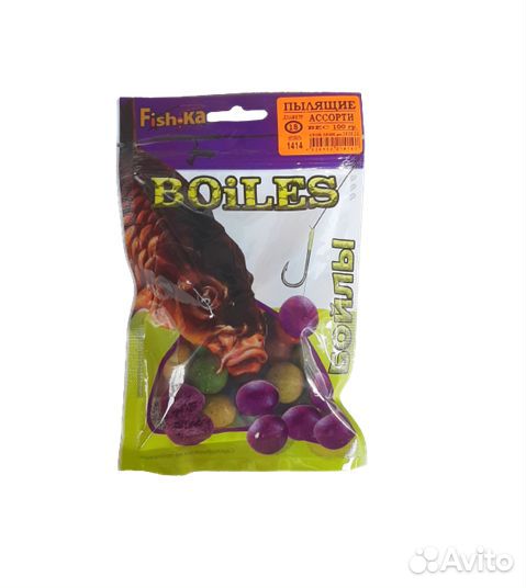 Бойлы пылящие насадочные Fish.ka 18мм 100гр