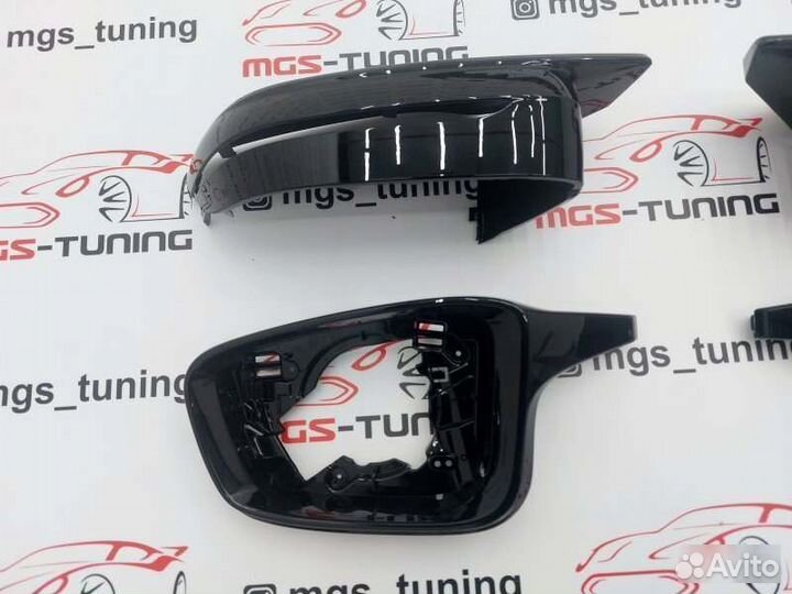 Корпуса зеркал стиль M черные для BMW 5 серии G30