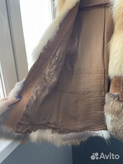Меховой жилет из лисы