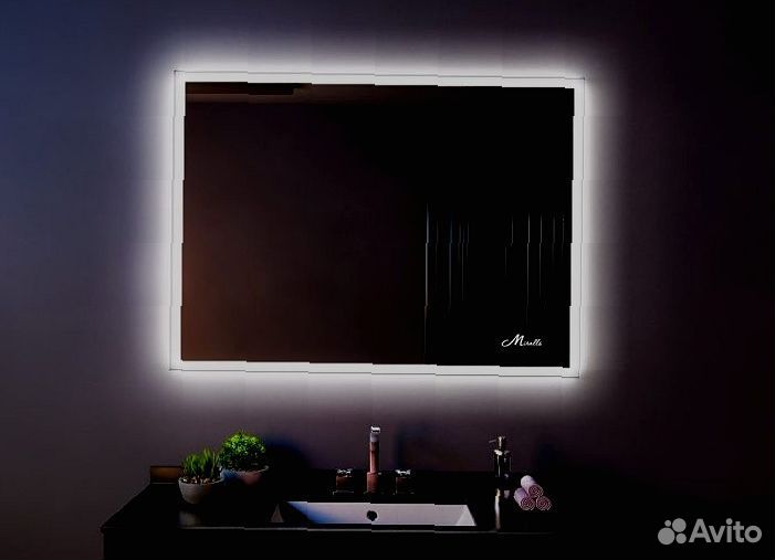 Овальное зеркало с подсветкой