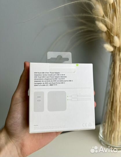 Блок Apple 35W Power Adapter Dual USB-C Port