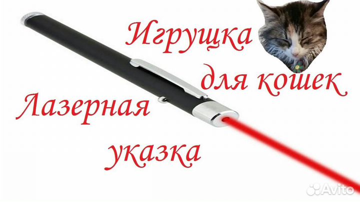 Лазерная указка или игрушка для кошек / Laser poin
