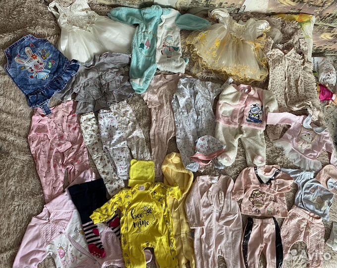 Вещи пакетом на девочку от 0 и до 1 года