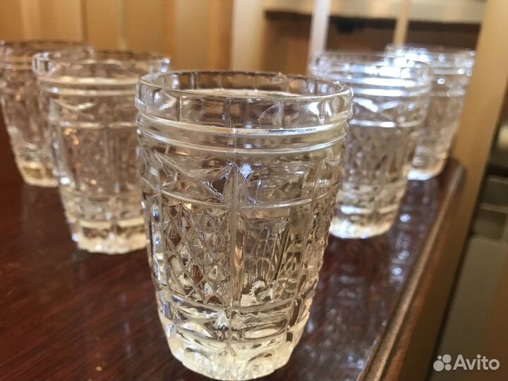 Хрустальные стаканы,фужеры, рюмки, стопки
