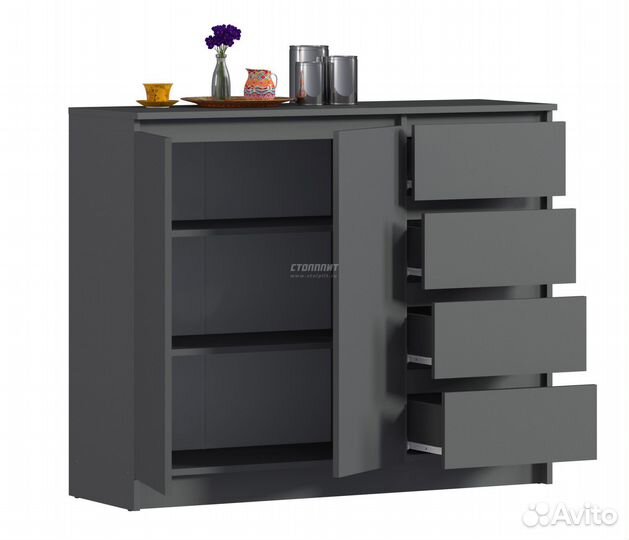 Комод серый