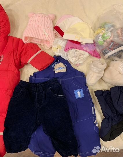 Детские вещи пакетом 68 74 на девочку