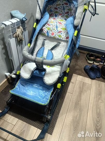 Санки коляска ника 7-7/1