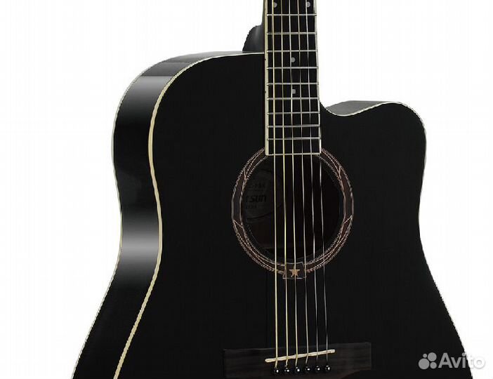 Акустическая гитара Starsun DG120c-p Black