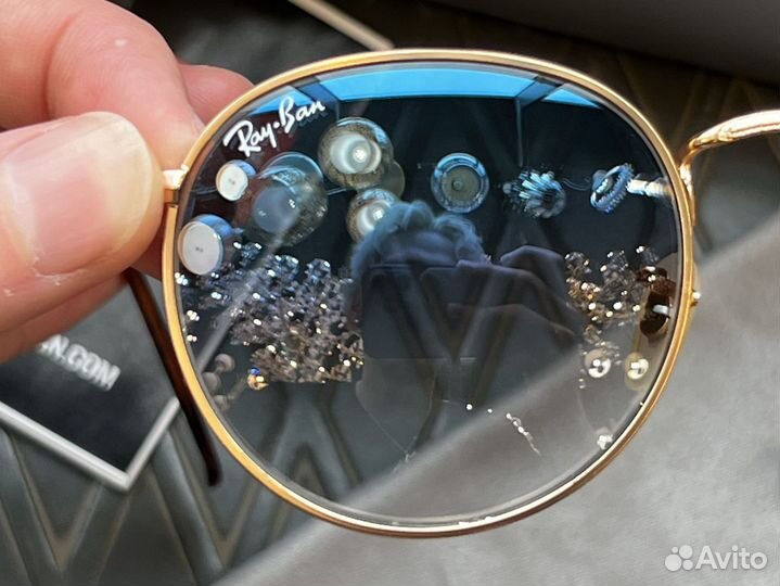 Солнцезащитные очки RAY BAN round metal