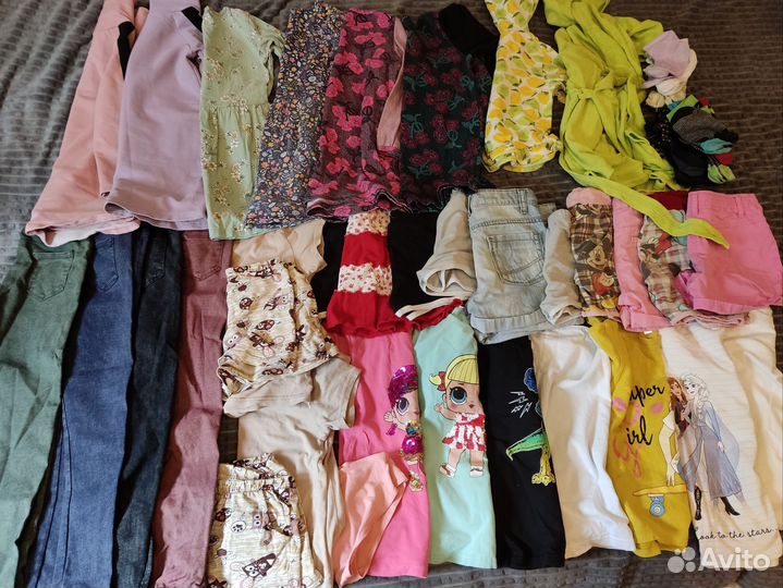 Пакет. 48 вещей для девочки 92-122, для двойни