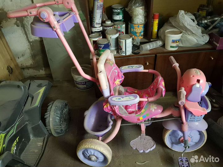 Детский велосипед с ручкой бу