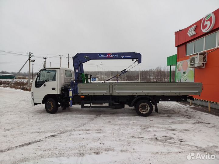 Бортовой грузовик Isuzu NQR75R с КМУ Tadano, 2009