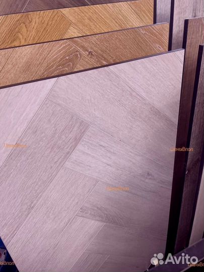 Кварцвиниловый ламинат елочка