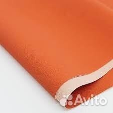 Экокожа Орегон для тюнинга, оранжевого цвета