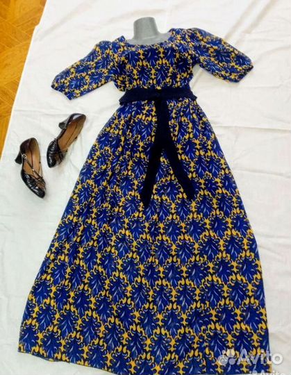 Платье летнее легкое в пол 46