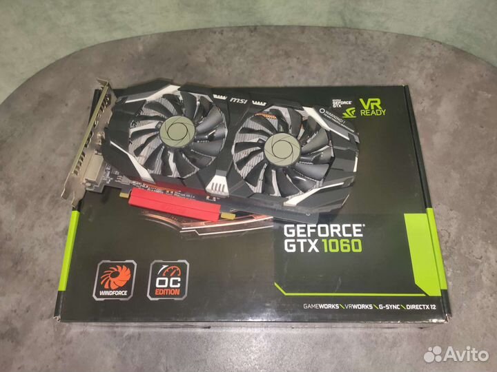 Видеокарта gtx 1060 6gb MSI