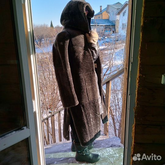 Шуба из натуральной овчины