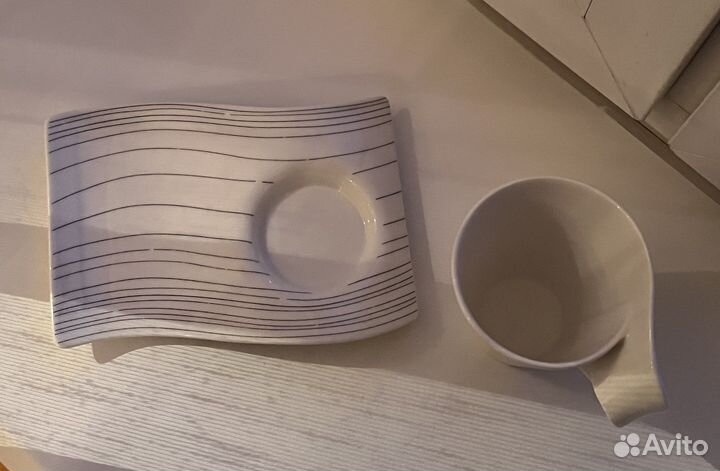 Villeroy boch чашка с блюдцем