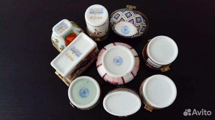 Мини-шкатулки фарфор винтаж