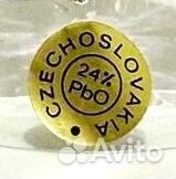 Хрустальный фужeр - рюмка- колокольчик Богемия