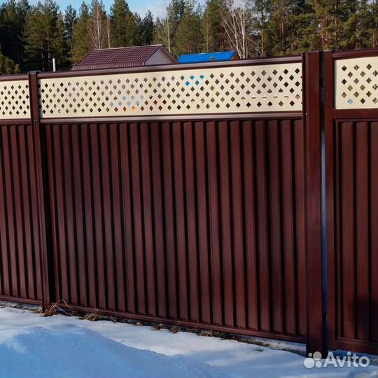 Забор из профнастила Grand Line Бологое